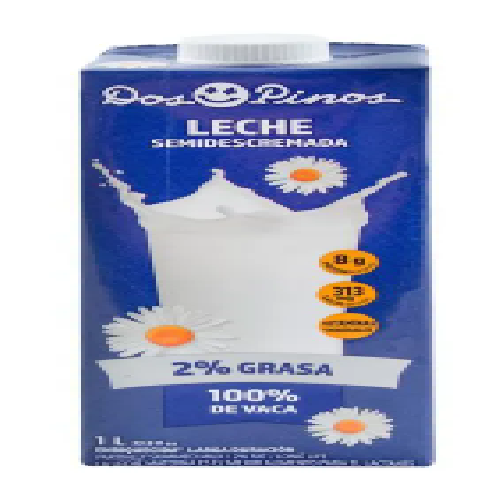 Leche Semidescremada Dos Pinos -1 L